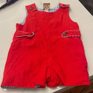 Beaufort Bonnet Orange/Red Courdroy Jon Jon 3T